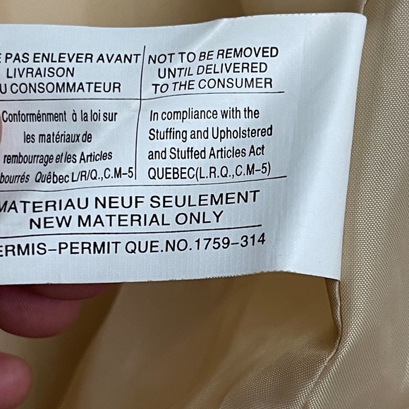 Utex Design Beige Tan Down Puffer Packable Jacket Fur Trim Long Trench Coat XL - Picture 7 of 10